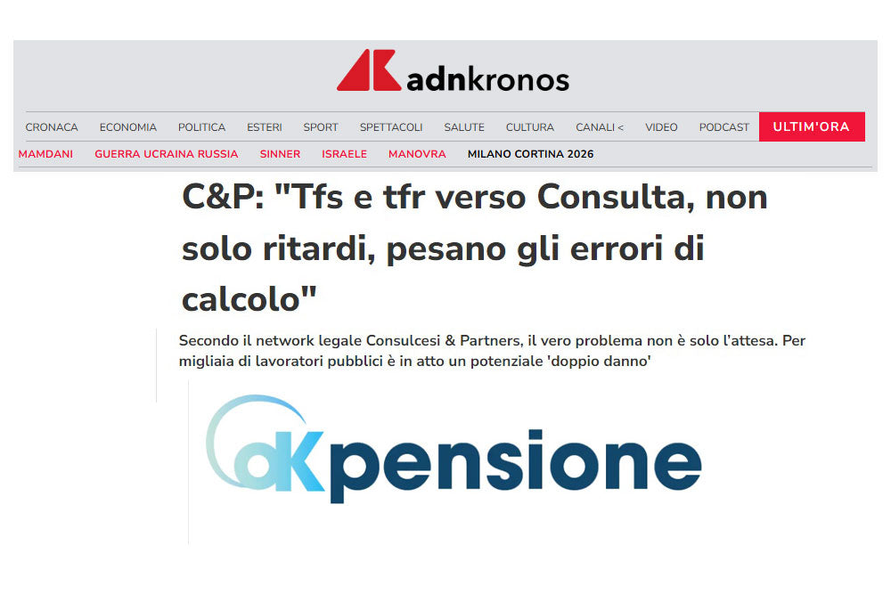 TFS e TFR verso la Consulta: non solo ritardi, pesano gli errori di calcolo